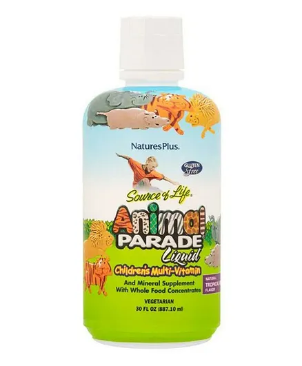 Natures Plus  Sol Animal Parade Liquid Trop Berry  - 887.1mL