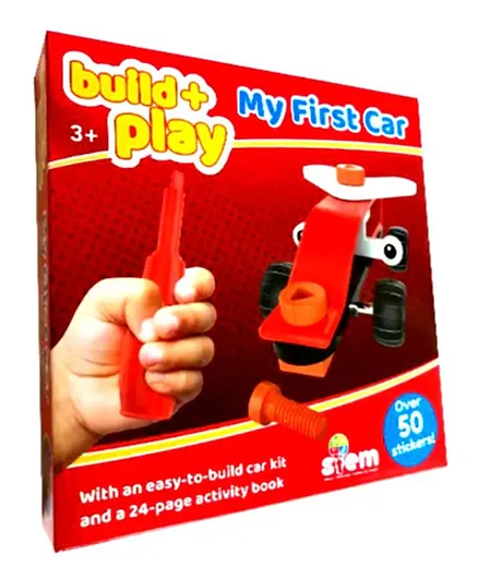 My First Car Build and Play with Activity Book with toy - 24 Pages
