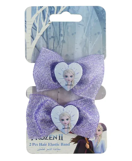 Disney Frozen 2 Hair Elastics Purple - Pack of 2