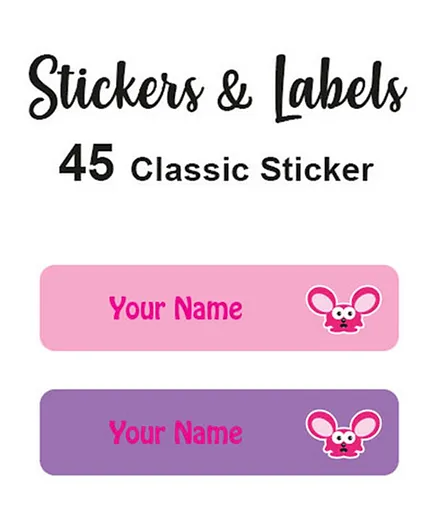 Ladybug Labels Personalised Stick On Labels Louis - Pack of 45