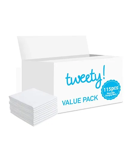 Tweety Disposable Changing Mats - 115 Pieces