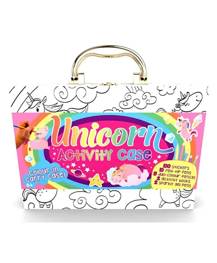 Unicorn Activity Case Colour and Carry Activity Kit - 32 Pages