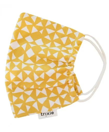 Trixie Diabolo Medium Size Adult Face Mask - Yellow