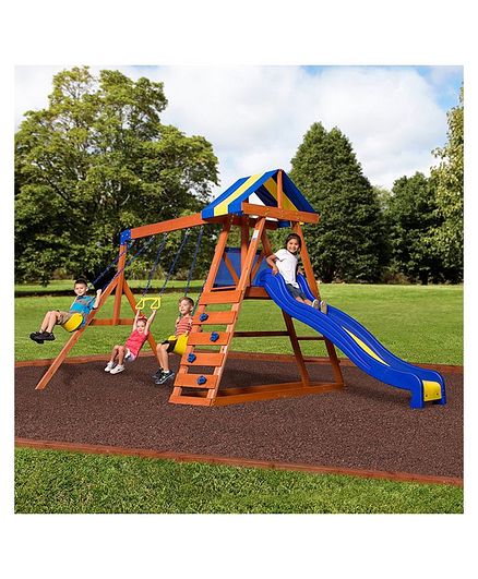 discovery backyard swing set