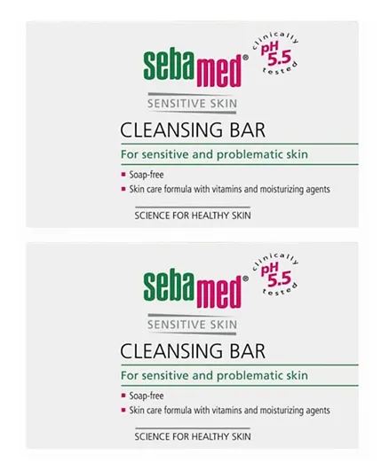 Sebamed Adult Cleansing Bar Pack of 2 - 150g Each