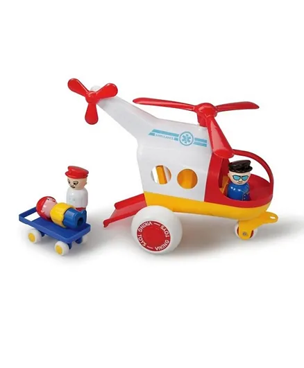 VIKING Jumbo Ambulance Helicopter With Strecher And 2 Figures