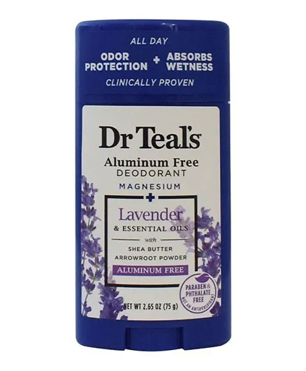 Dr Teal's Aluminum Free Deodorant Lavender - 75g