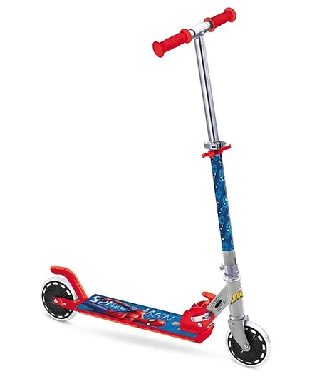 Marvel Ultimate Spiderman 2 Wheeled Scooter - Red & Blue