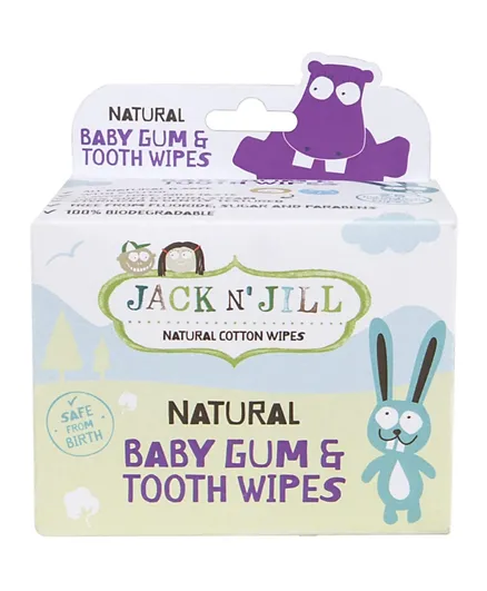 Jack N' Jill Baby Gum & Tooth Wipes - 25 Pieces