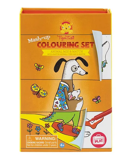 Tiger Tribe Mash Up Colouring Set - Animal Mix & Match