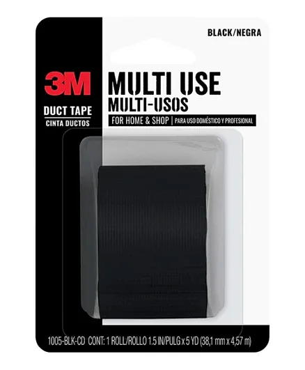 3M Black Duct Tape - 1.5 Inches x 5 Yards