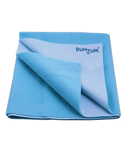 Bumtum Insta Dry Medium Baby Bed Protector - Blue