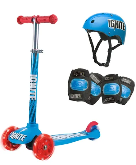 Ignite Glide Scooter 3 Wheel Combo Pack - Blue
