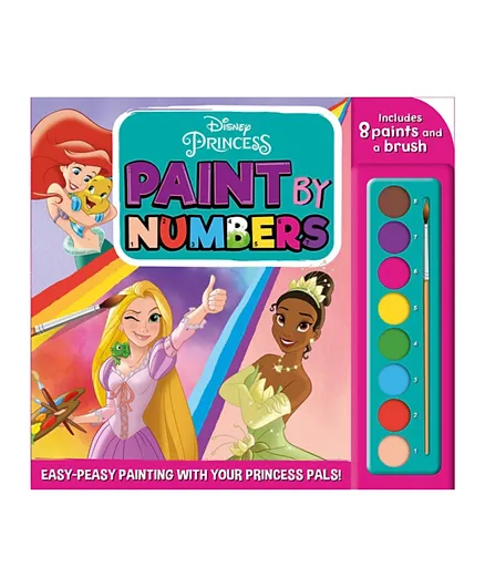 Igloo Books Disney Princess Paint By Numbers - Multicolor