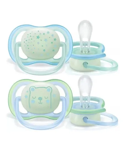 Philips Avent Ultra Air Nighttime 2 Soothers - Assorted