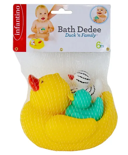 Infantino Bath Dedee Duck & Family Squeeze Toy - 2 Pieces