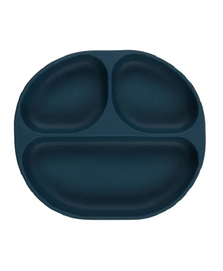 Vital Baby Nourish Silicone Suction Plate - Moody Blue