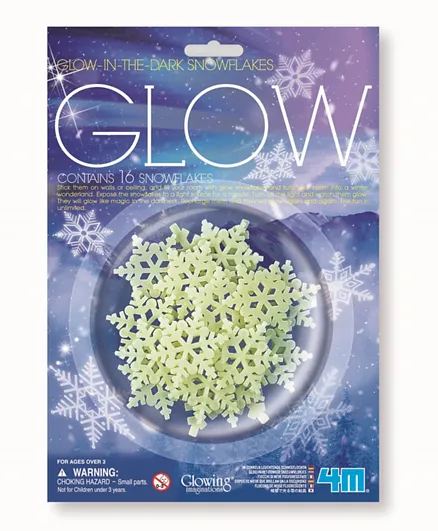 4M Glow Snow Flakes - Multicolor