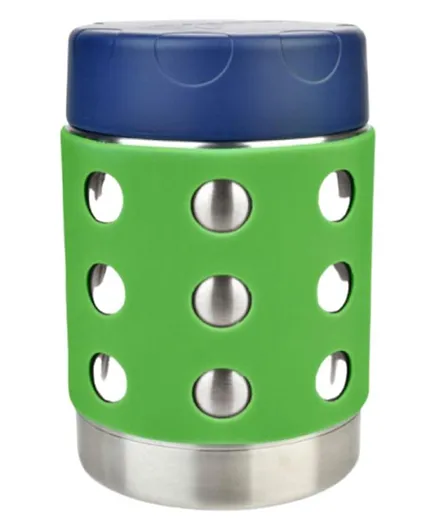 LunchBots Thermal Dots Food Jar Green - 350mL