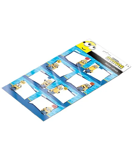 Universal Minions Name Label A4 Sheet Pack of 2 - Multi Color
