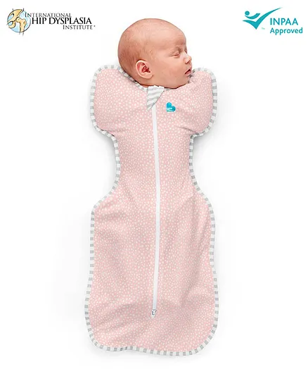 Love To Dream Stage 1 Swaddle UP Bamboo Original 1.0 TOG Small - Pink Dot