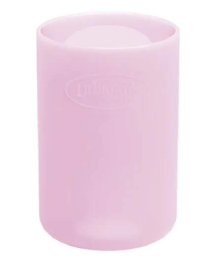 Dr. Brown's  Narrow Glass Bottle Sleeve 120ml- Pink