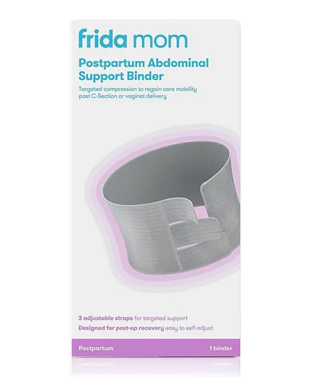 Frida Mom Postpartum Abdominal Support Binder - Grey