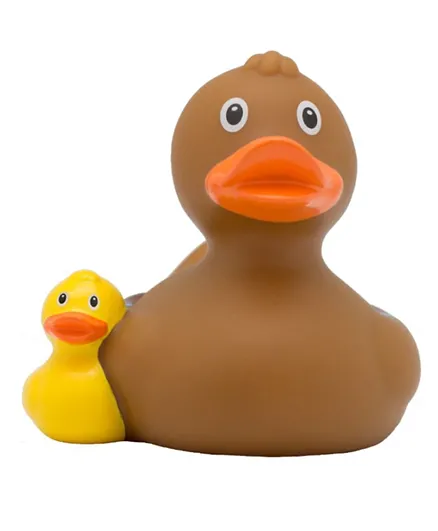 Lilalu Mummy Rubber Duck Bath Toy - Brown