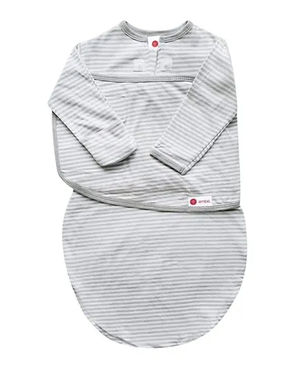 Mums & Bumps Embe Babies Swaddle with Long Sleeves - Grey