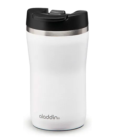 Aladdin Barista Cafe Thermavac Leak-Loc Stainless Steel Travel Mug Snowflake White - 0.25L