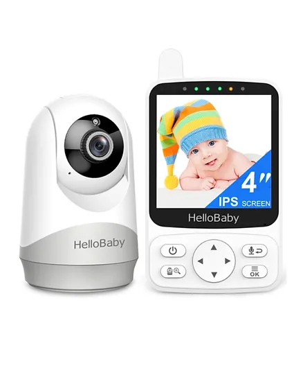 Hello Baby 4.0 Inches LCD Screen Digital Baby Monitor with Remote Pan Tilt Zoom