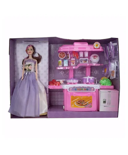 Kitchen Fashion Barbie Playset