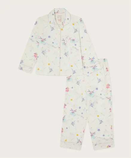 Monsoon Children Fairy Printed Pyjama Set - Ivory