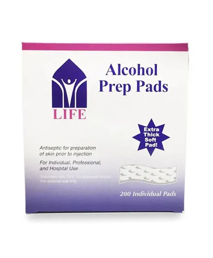 SPECIALITY MEDICAL Life Alcohol Prep Pads - 200 Pieces