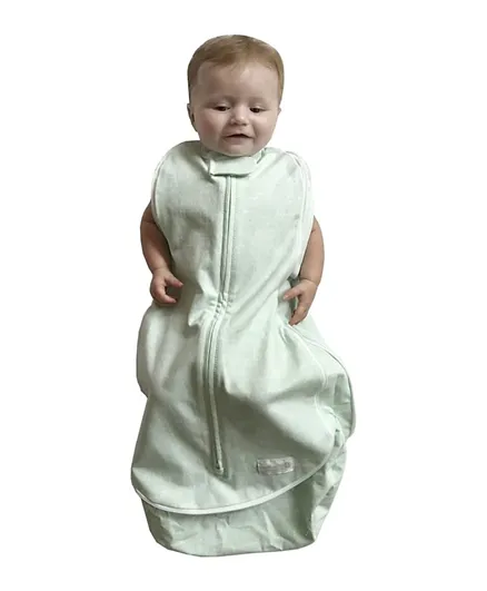 Woombie Grow with Me Swaddle 5 - Mint Hello World