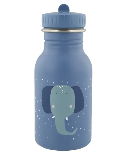 Trixie Mrs Elephant Stainless Steel Water Bottle Blue - 350mL