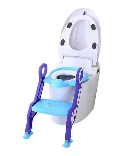 Eazy Kids Step Stool Foldable Potty Trainer Seat - Blue