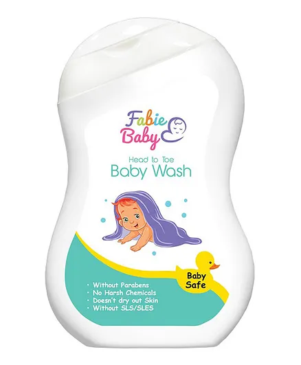 Fabie Baby Head To Toe Baby Wash - 200mL