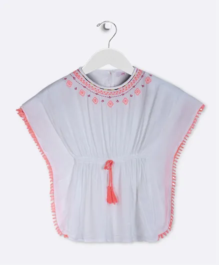 Jelly Short Sleeves Top - Ivory