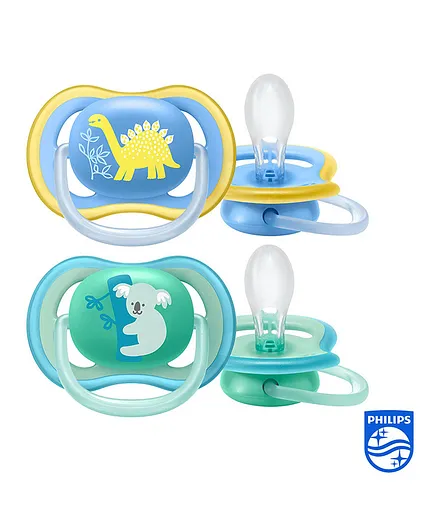 Philips Avent Ultra Air Free Flow Soothers 18m+, Lightweight & Breathable, 2-Pack Comfort Pacifiers