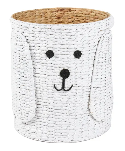 Homesmiths Water Hyacinth Puppy Shape Laundry Hamper