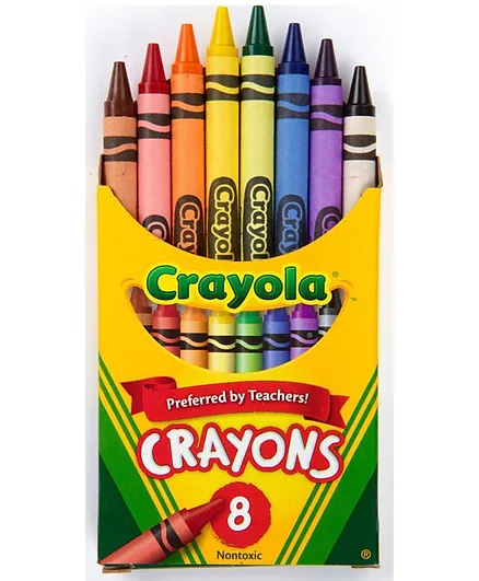 كرايولا - 8 أقلام تلوين  - عبوة من 8 ألوان