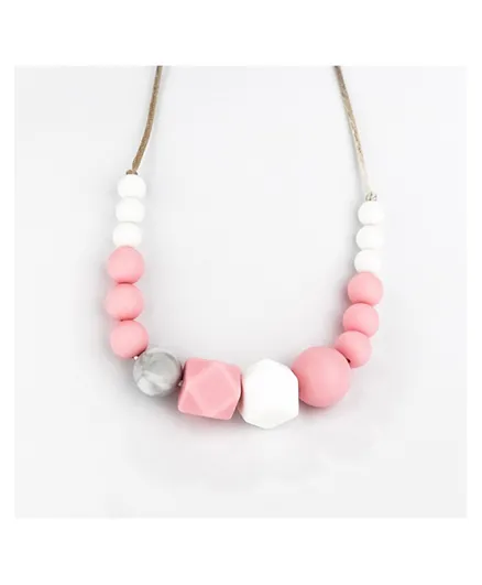 Desert Chomps Nova Silicone Teething Necklace - Pink