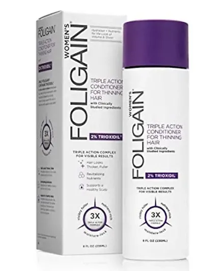 Foligain Triple Action Conditioner For Thinning Hair For Women - 236mL