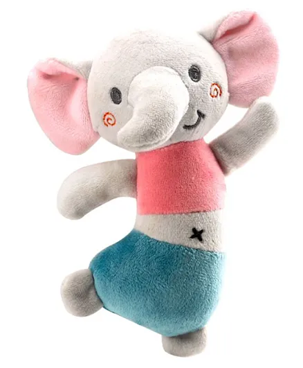 Tololo Baby Rattle Appease Animal Toy Elephant - Multicolour