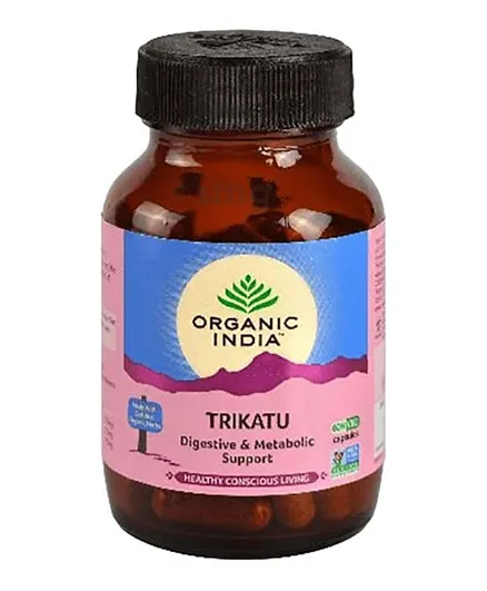 Organic India Trikatu Digestive & Metabolic Support Capsules - 60 Pieces