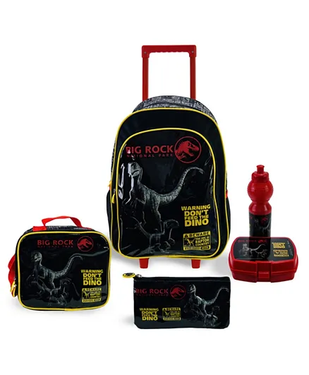 Universal 5 in 1 Jurassic World Don’t Feed The Dino Trolley Backpack Set - 18 Inches