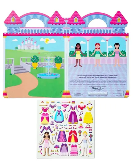 Melissa & Doug Puffy Sticker Play Set  Princess - Pink