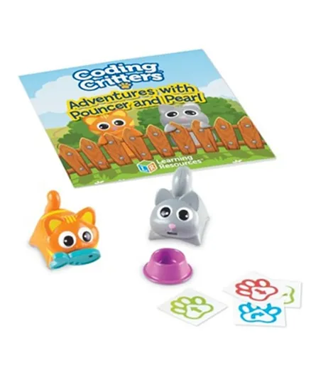 Learning Resources Coding Critters Pair A Pets Cats Pouncer & Pearl