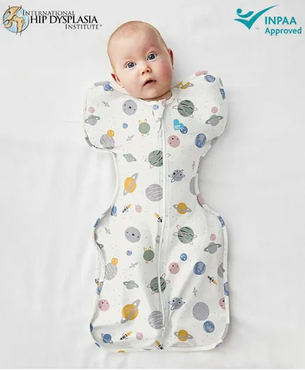 Love to Dream Stage 1 Space Print Swaddle 0.2 TOG Newborn - Multicolor